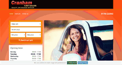 Desktop Screenshot of cranhamcarsales.co.uk